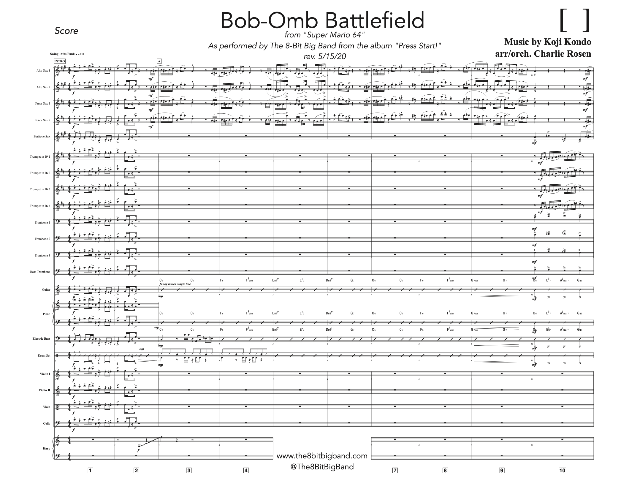 Sheet Music — The 8-Bit Big Band